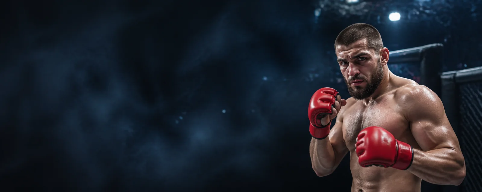 Český MMA zápasník před soubojem