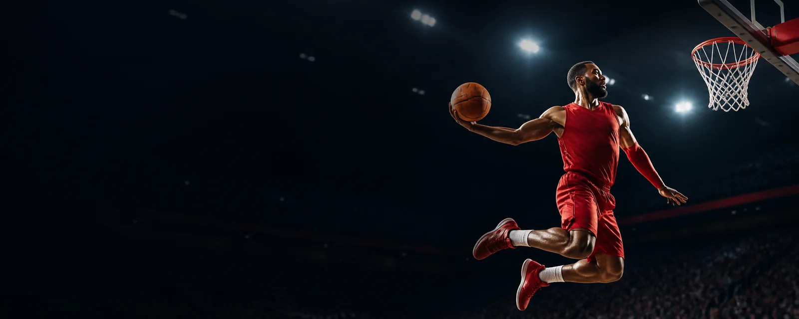 Český basketbalista během zápasu